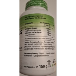 ASTRAGALUS-EXTRAKTAS 180kaps.